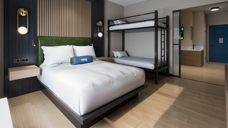 A room with a King Bed atthe Hershey Inn & Suites