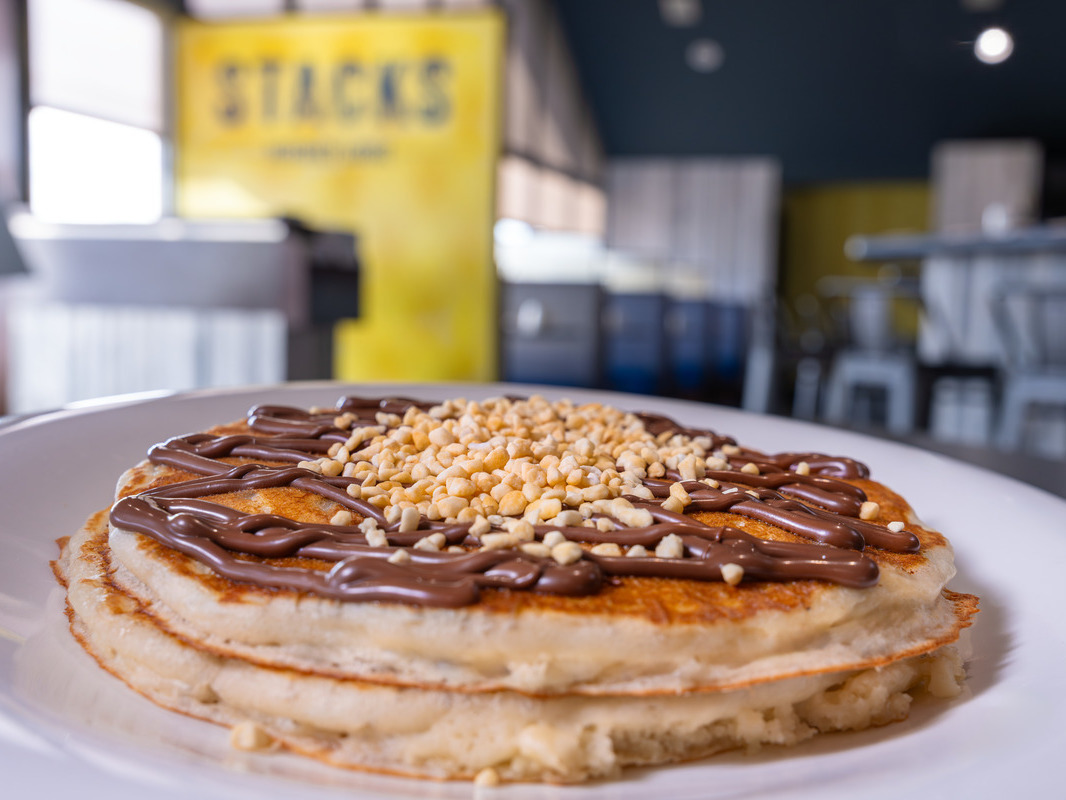 Stacks Pancakes.